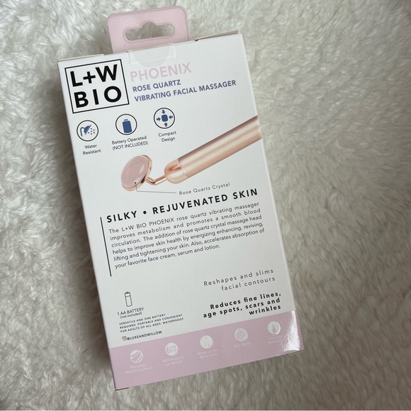 L+W BIO PHOENIX | ROSE QUARTZ | Vibrating Facial Massager - Picture 3 of 5